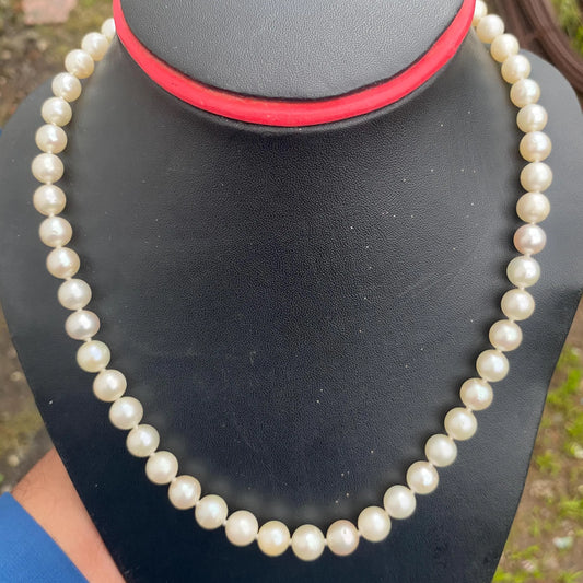 Real south sea pearl saltwater pearl seawater pearl Necklace (BROE-7) BoZorX