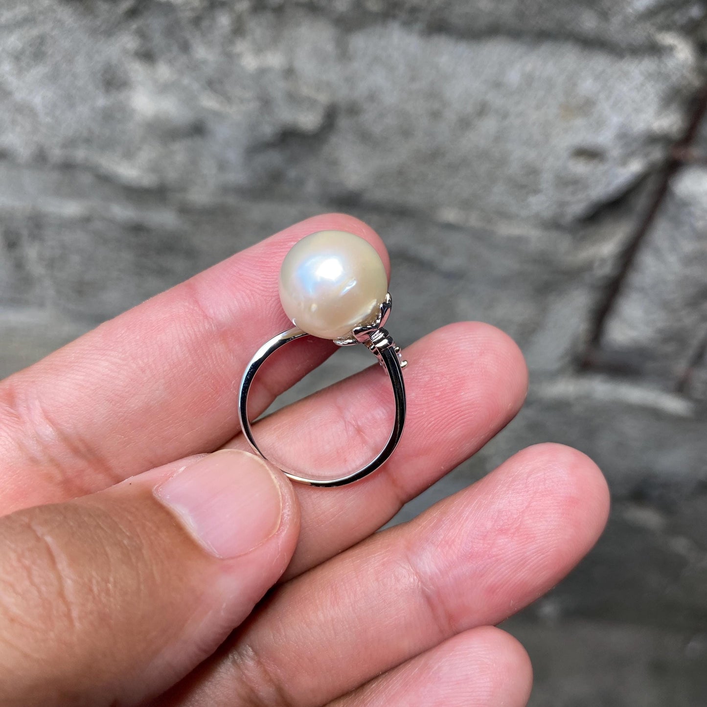 South sea Pearl Seawater Saltwater Pearl Ring Size 16(CW-5) BoZorX