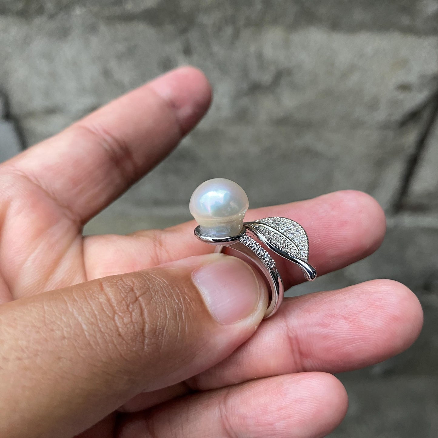 South sea Pearl Seawater Saltwater Pearl Ring Size 11 (CWD-2) BoZorX