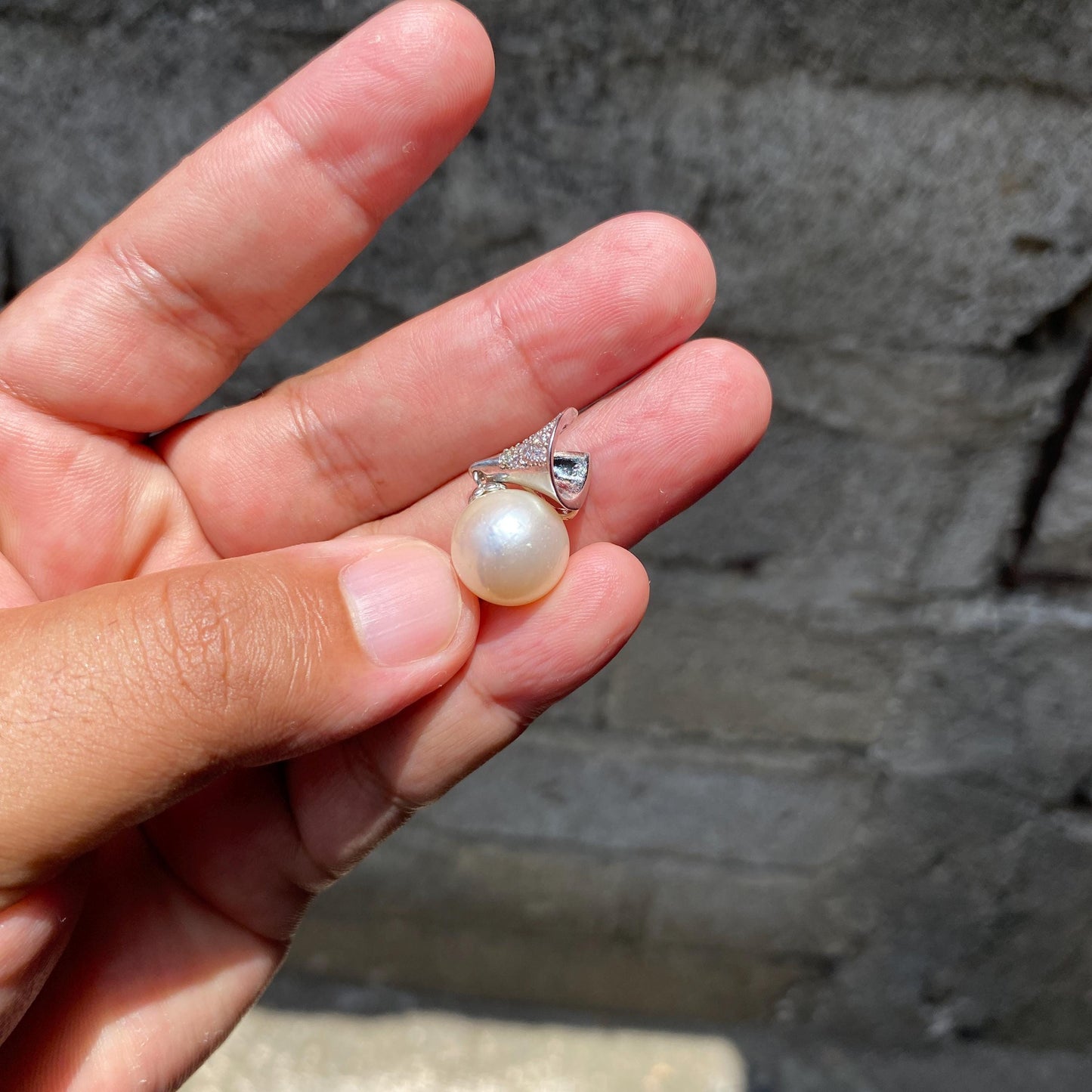 Real south sea pearl saltwater pearl seawater pearl Pendant (WA) BoZorX