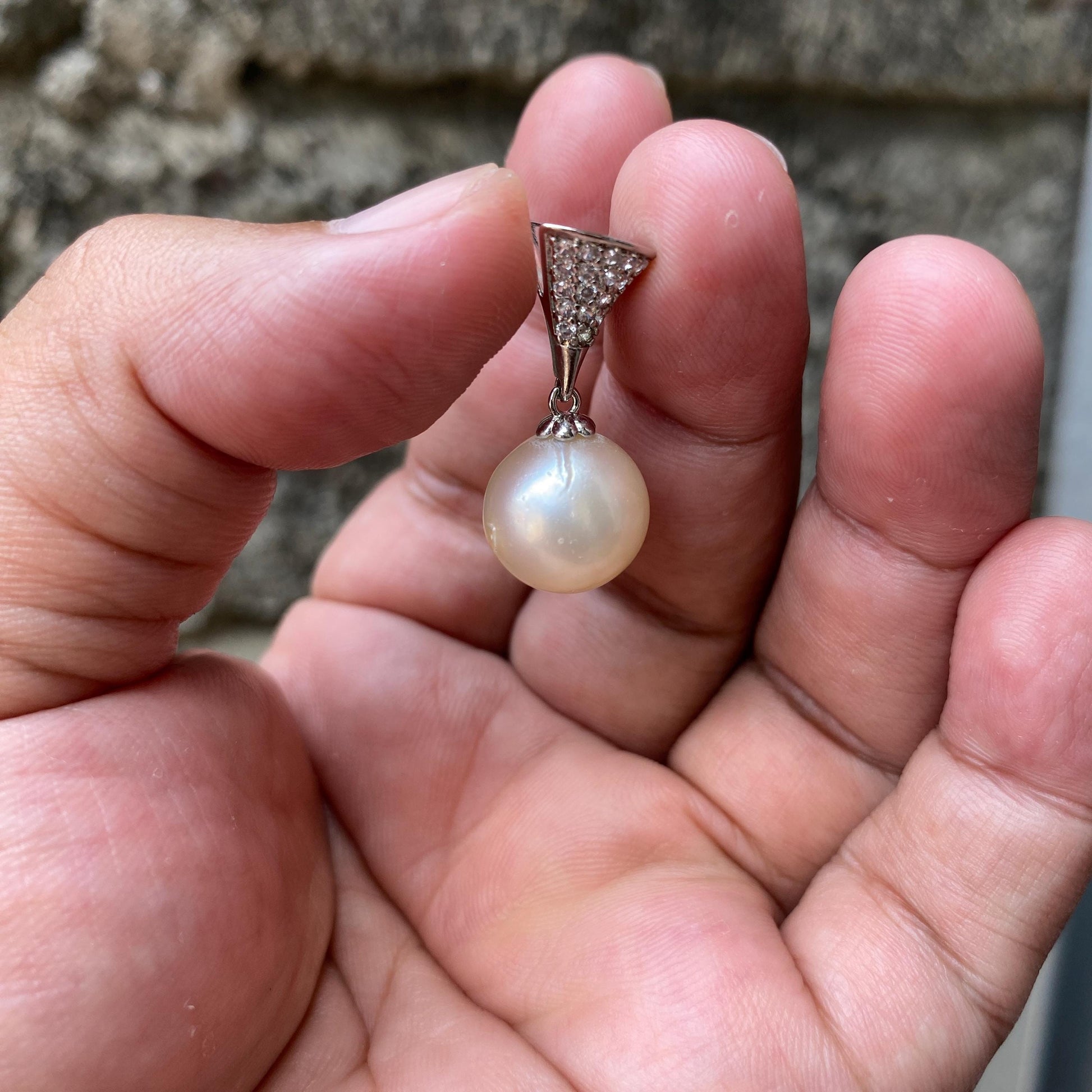 Real south sea pearl saltwater pearl seawater pearl Pendant (WA) BoZorX