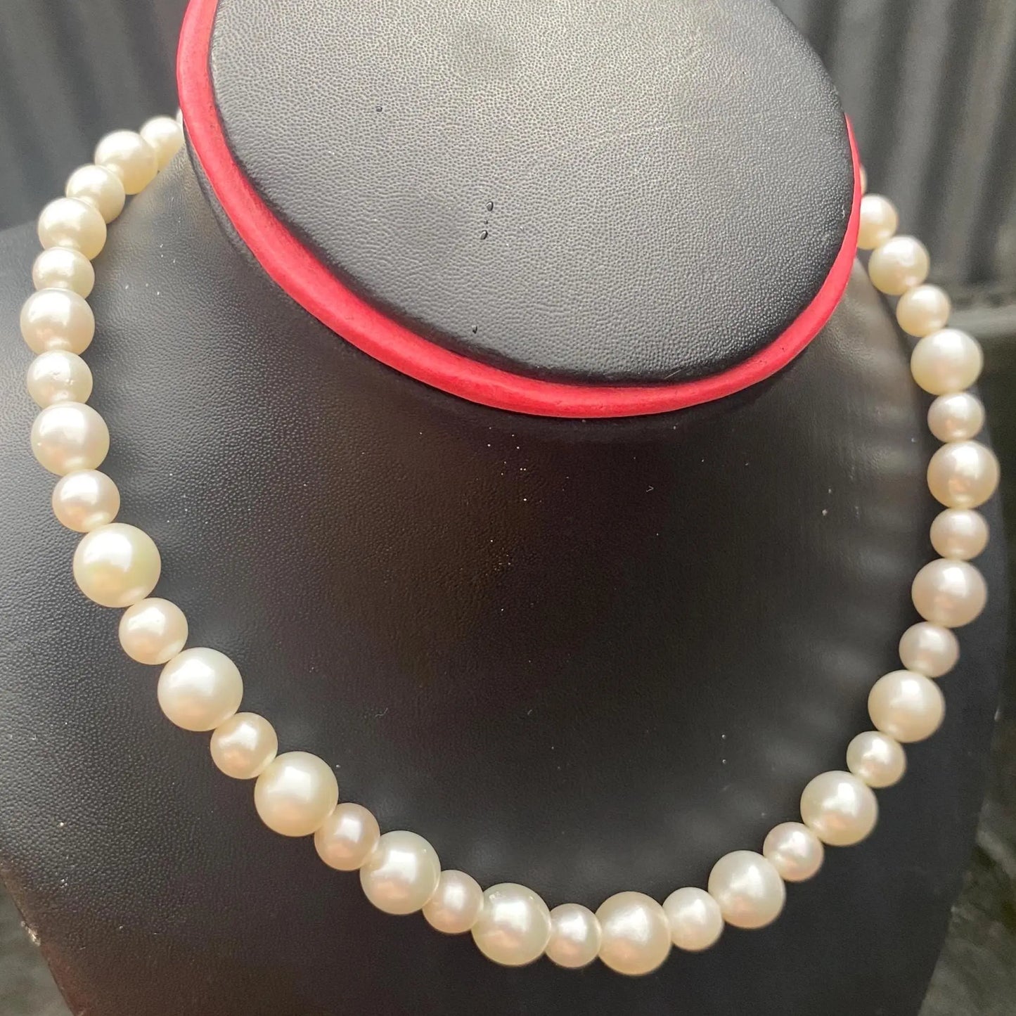 White South Sea Pearl Necklace Saltwater Pearl Necklace Seawater Pearl Necklace (Luster More Than The Photo and Video) (NeW) BoZorX