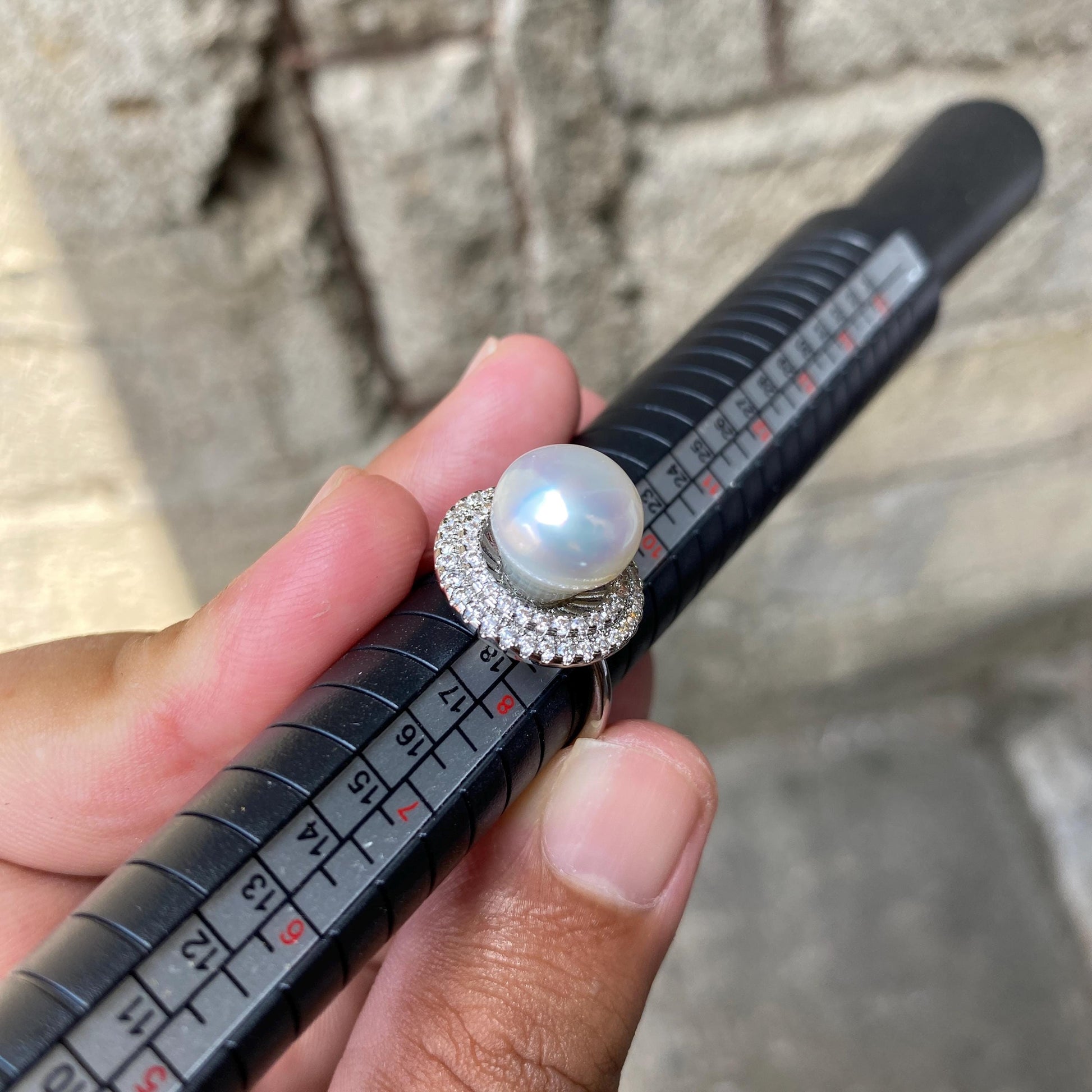 South sea Pearl Seawater Saltwater Pearl Ring Size 19 (A) BoZorX