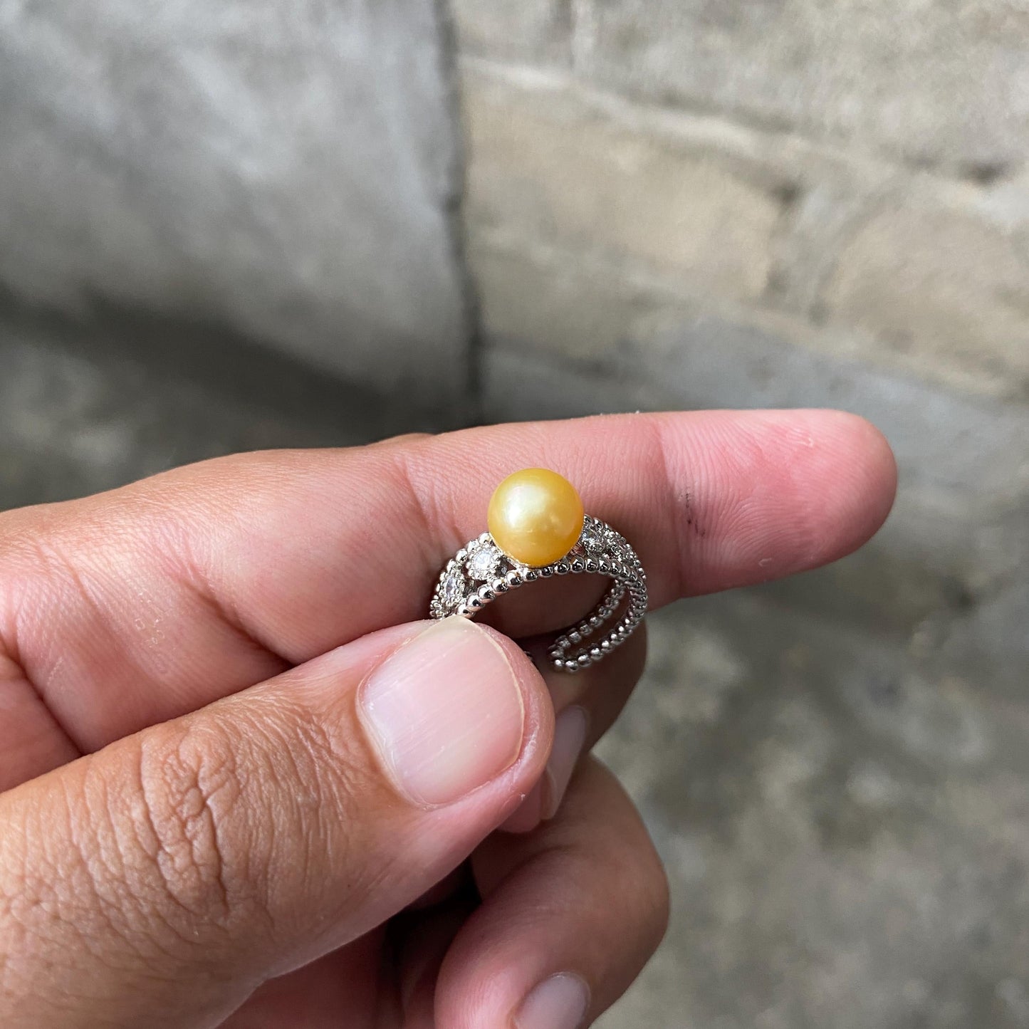 South sea Pearl Seawater Saltwater Pearl Ring Size 13 (CWB-2) BoZorX