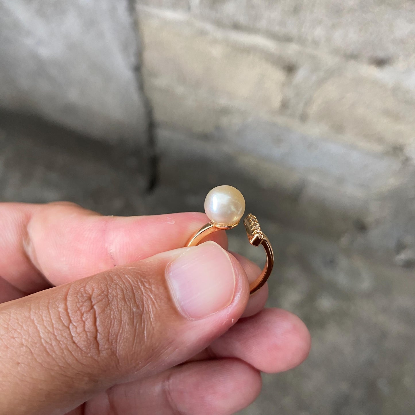 South sea Pearl Seawater Saltwater Pearl Ring Size 14 (CWB-1) BoZorX