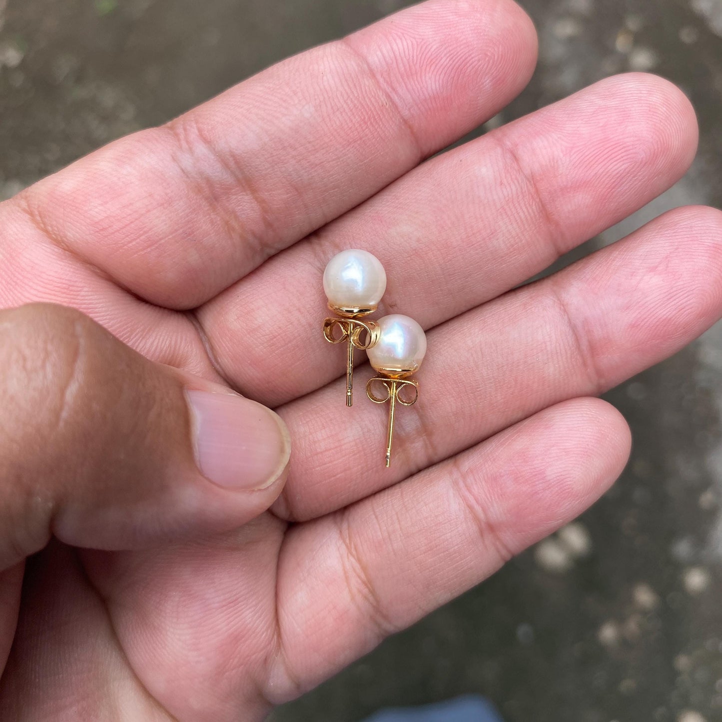 Real south sea pearl saltwater pearl seawater pearl Earrings ( 1 )