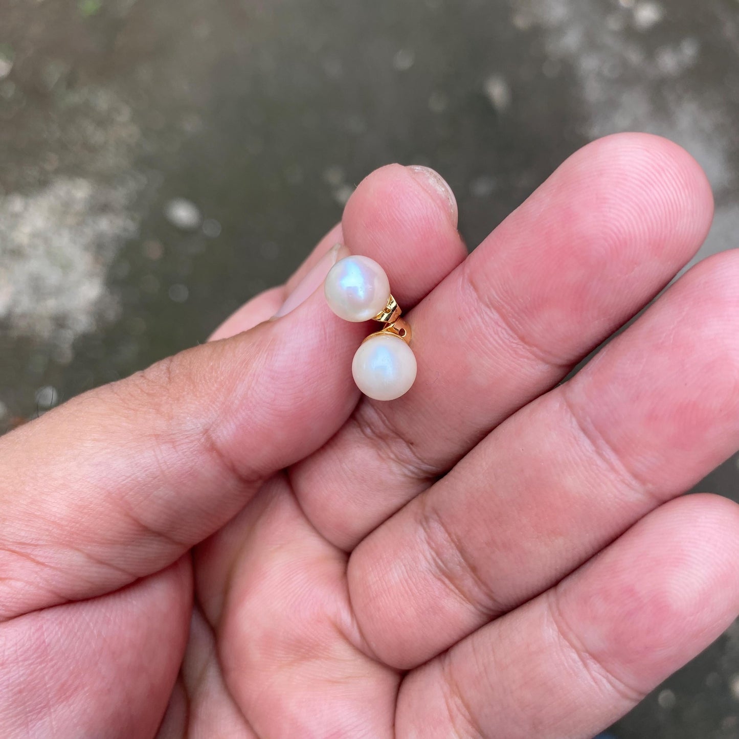 Real south sea pearl saltwater pearl seawater pearl Earrings ( 1 )