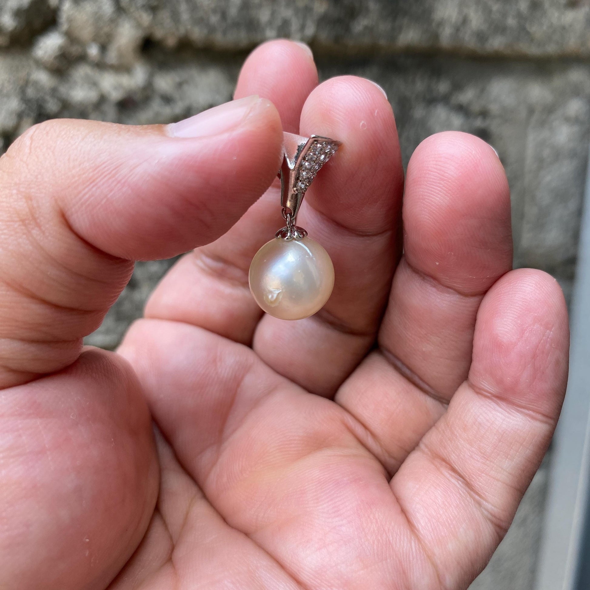 Real south sea pearl saltwater pearl seawater pearl Pendant (WA) BoZorX