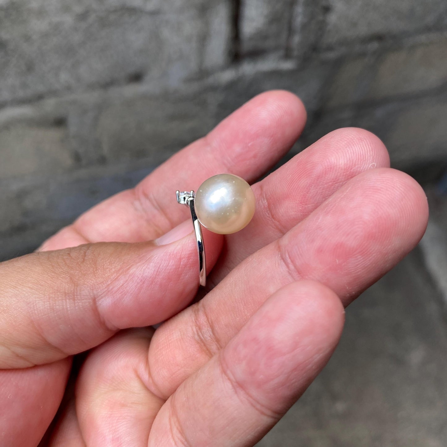 South sea Pearl Seawater Saltwater Pearl Ring Size 14 (CW-4) BoZorX