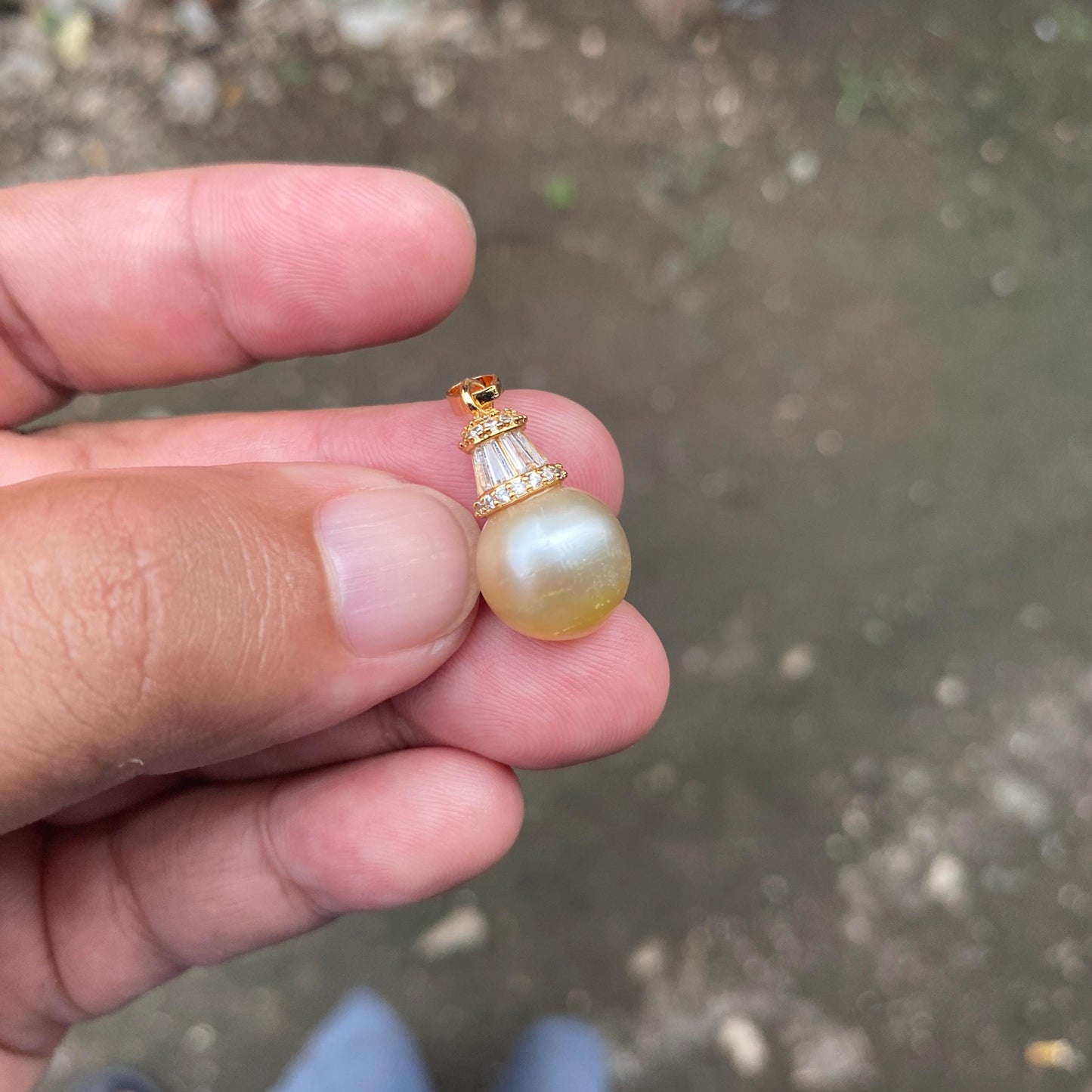 Real south sea pearl saltwater pearl seawater pearl Pendant ( NOV-4) - BoZorX