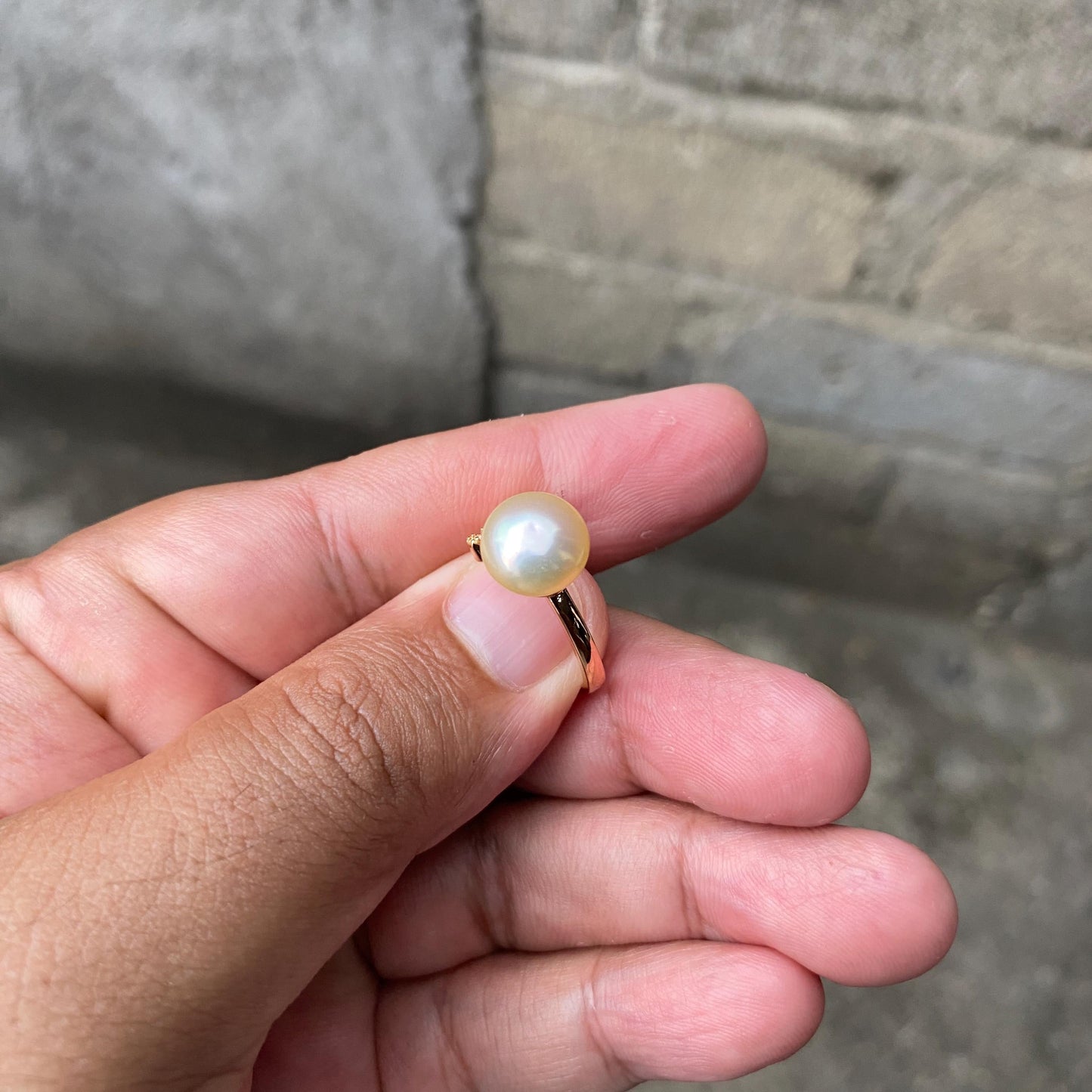 South sea Pearl Seawater Saltwater Pearl Ring Size 15 (CWC-1) BoZorX