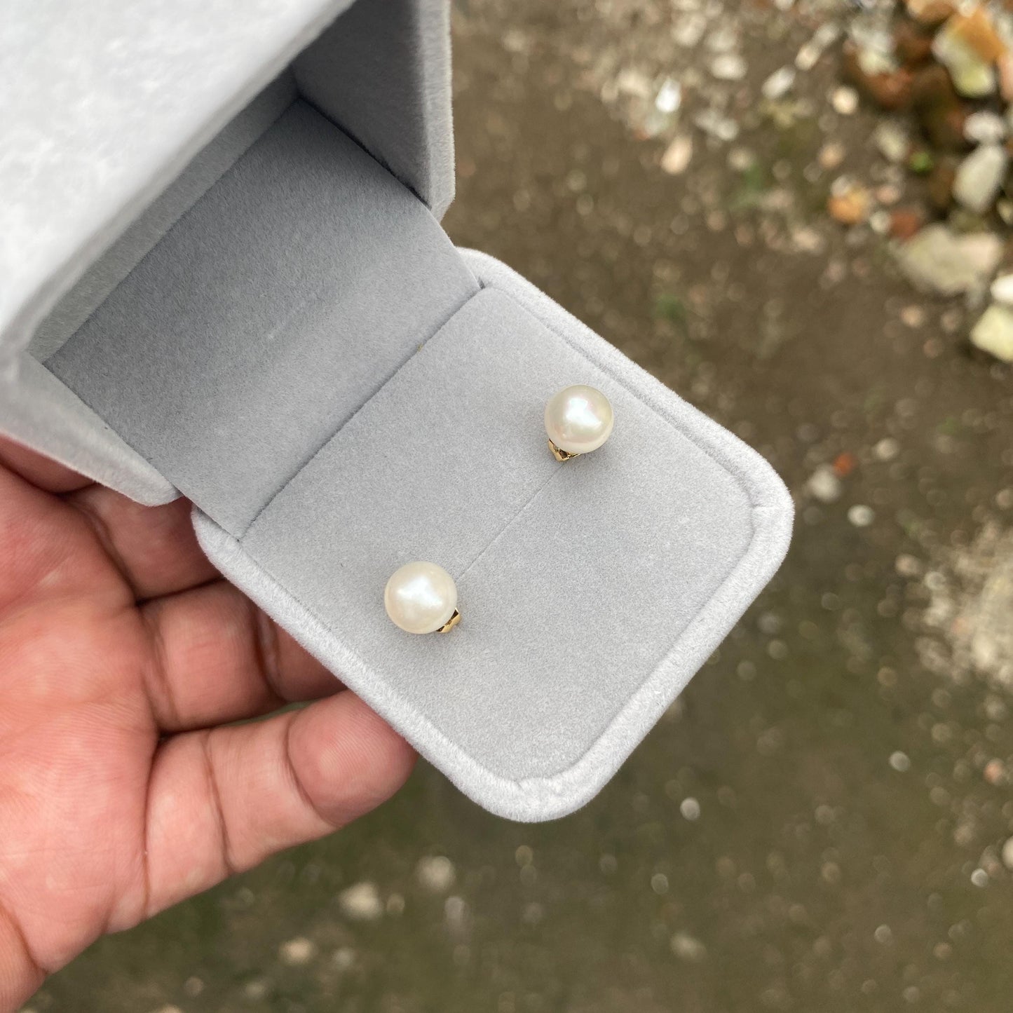 Real south sea pearl saltwater pearl seawater pearl Earrings ( 1 )