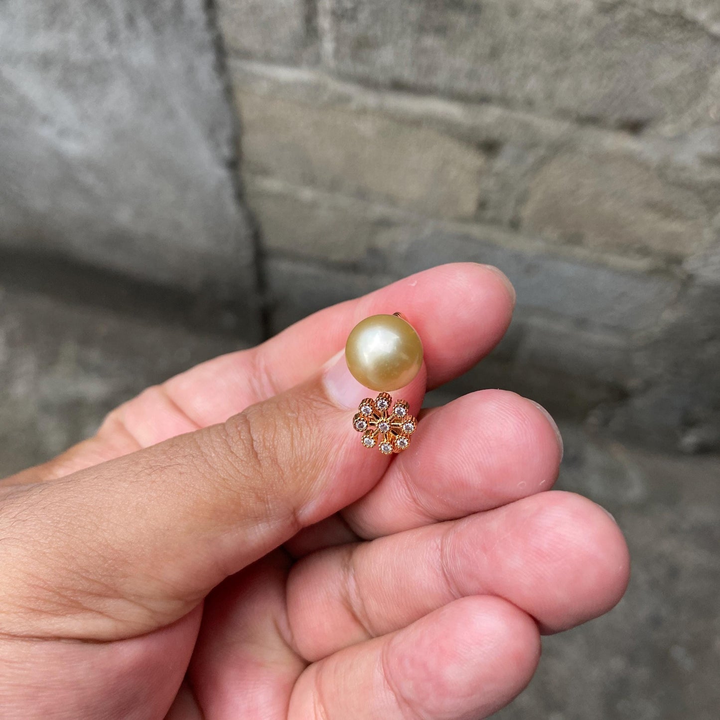 South sea Pearl Seawater Saltwater Pearl Ring Size 15 (CWC-2) BoZorX