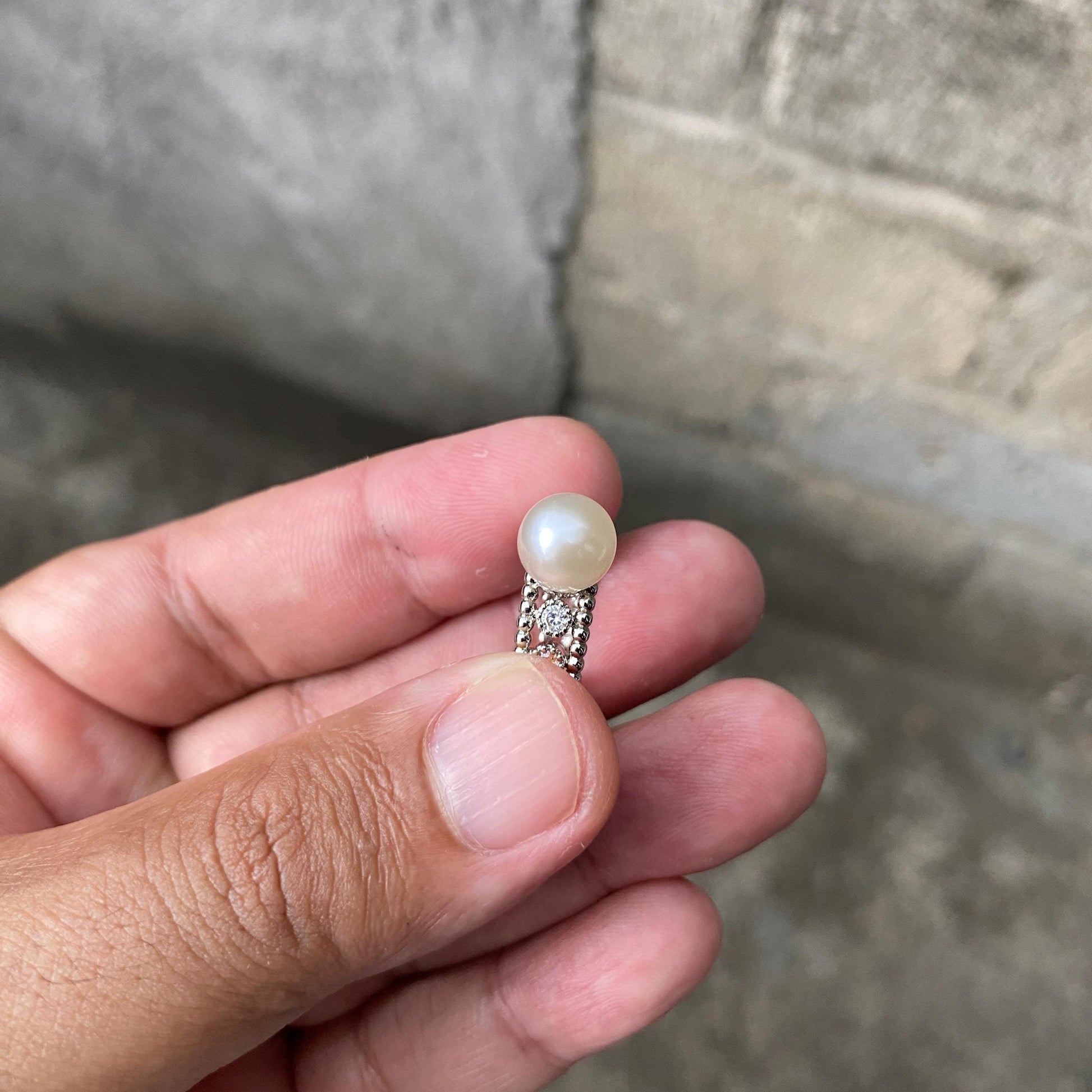 South sea Pearl Seawater Saltwater Pearl Ring Size 13 (CWB-3) BoZorX