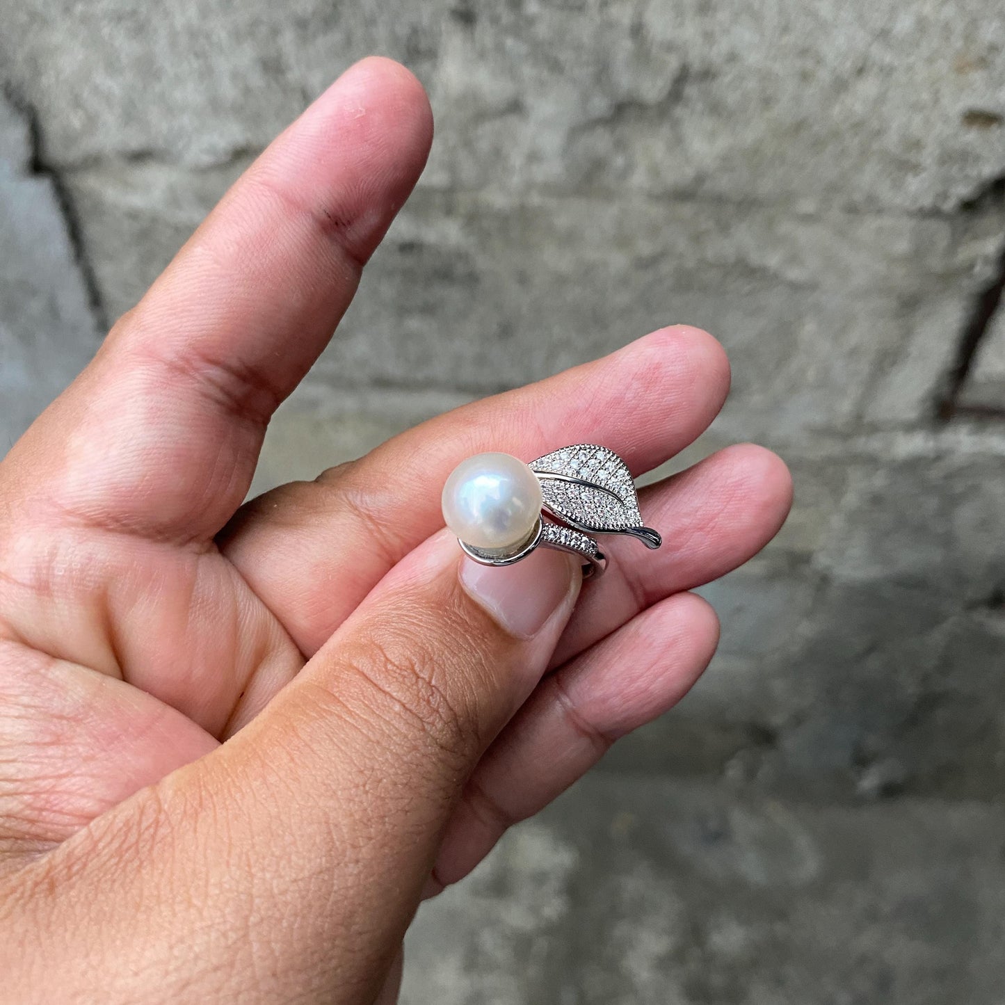 South sea Pearl Seawater Saltwater Pearl Ring Size 11 (CWD-2) BoZorX