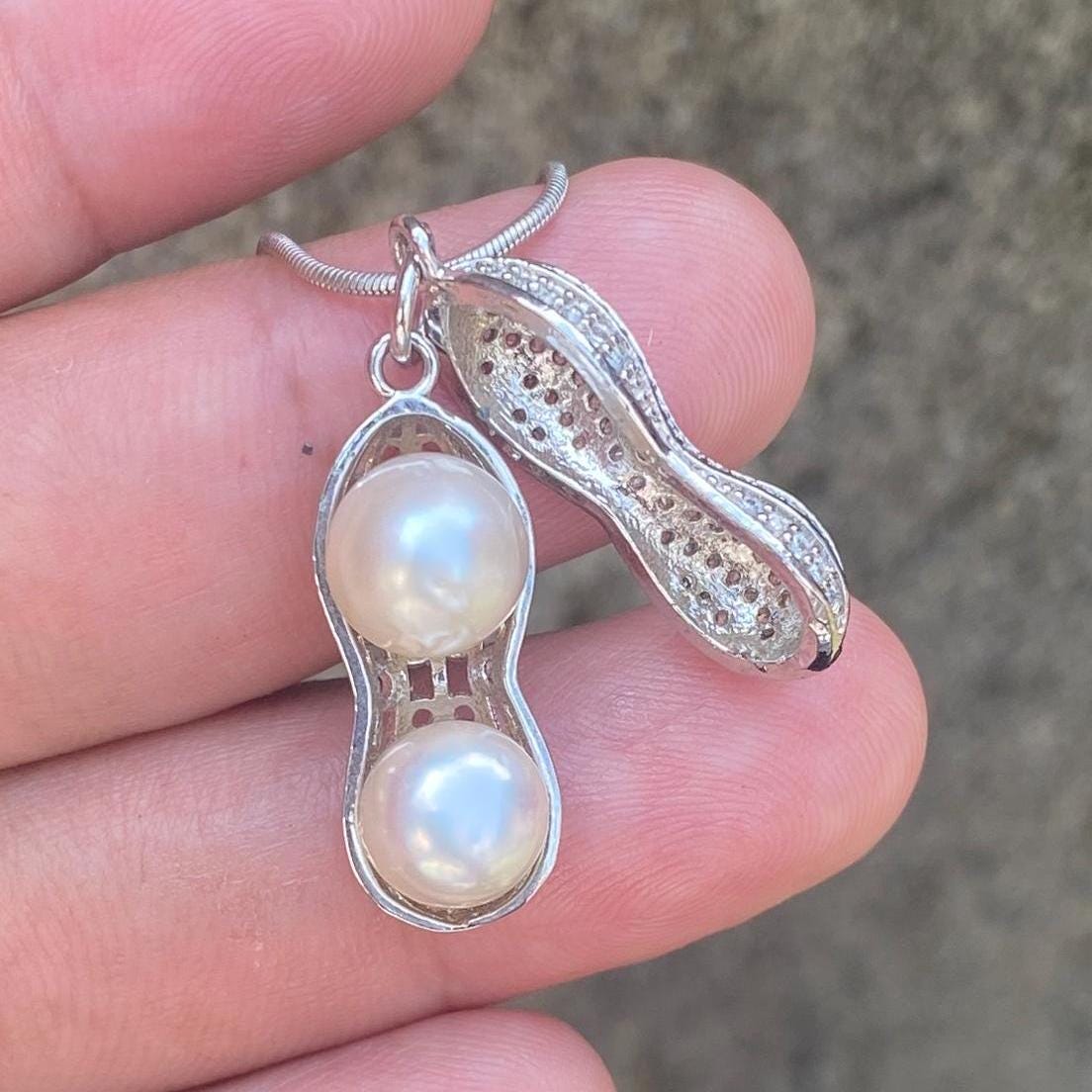 Real south sea pearl saltwater pearl seawater pearl Bean Pendant (B-3) BoZorX