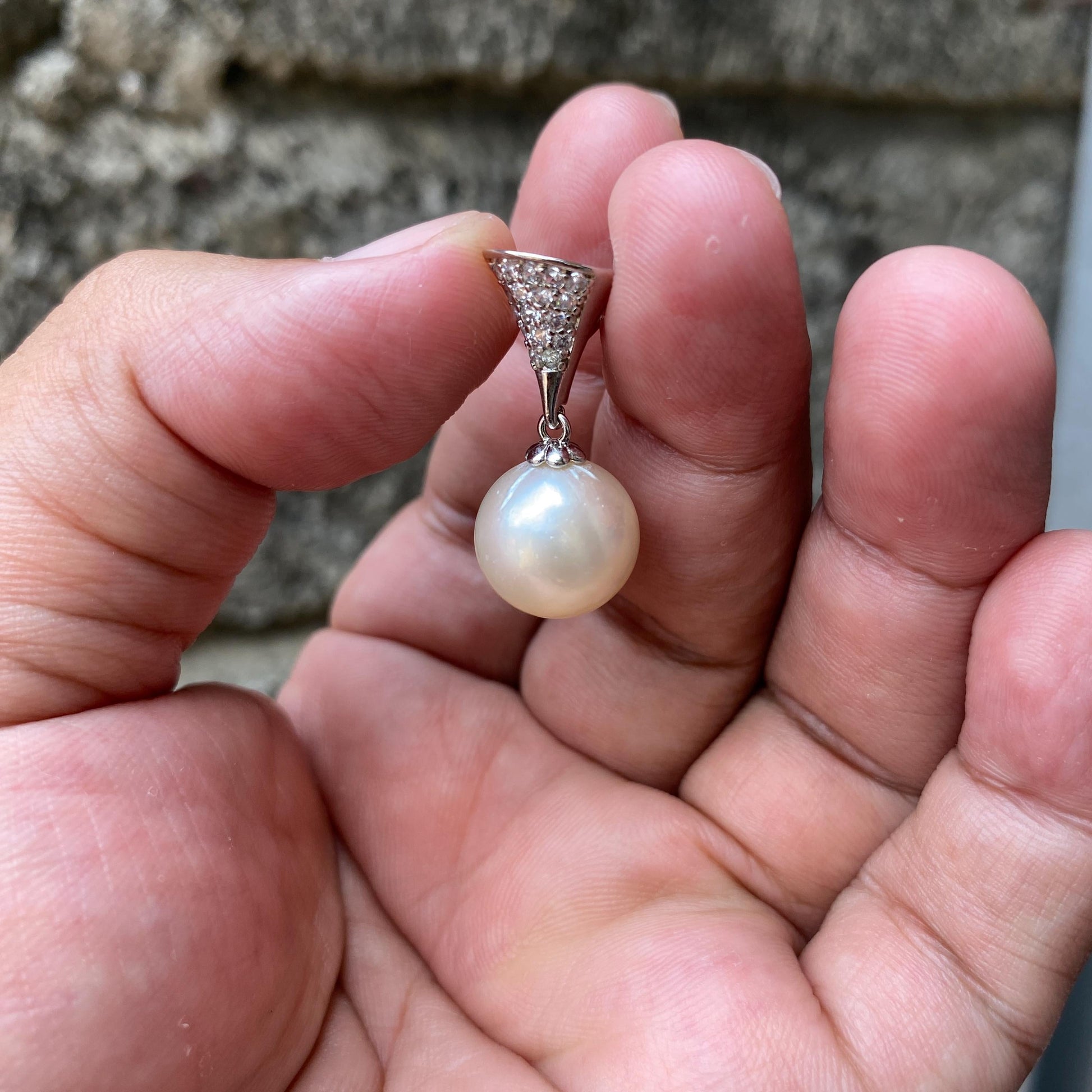 Real south sea pearl saltwater pearl seawater pearl Pendant (WA) BoZorX