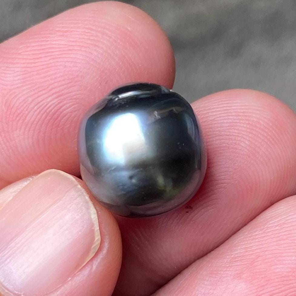 14.5x14mm Loose South Sea Pearl Seawater Pearl Beads Black Pearl (BP-3) BoZorX