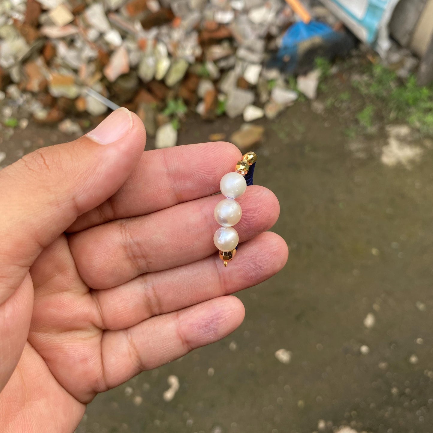 Bracelet with Real South Sea Pearl Seawater Saltwater Pearl (Ee) BoZorX