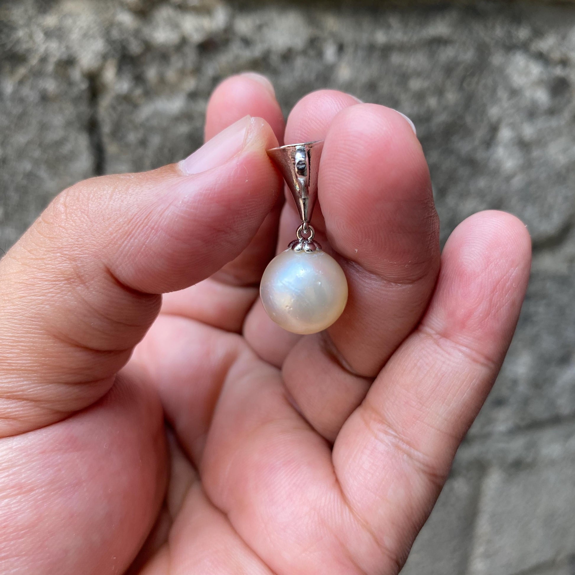 Real south sea pearl saltwater pearl seawater pearl Pendant (WA) BoZorX