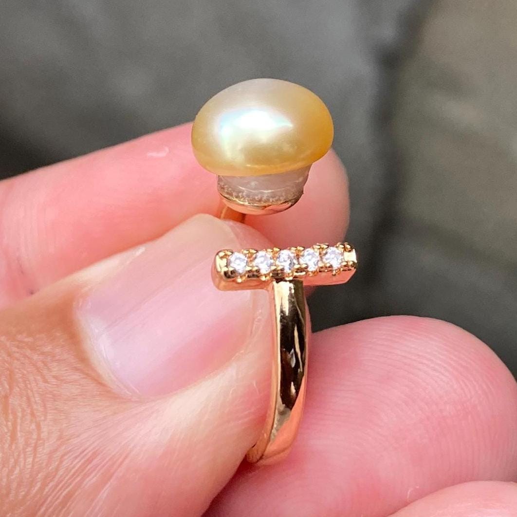 South sea Pearl Seawater Saltwater Pearl Ring Size 14 (CWC-3) BoZorX