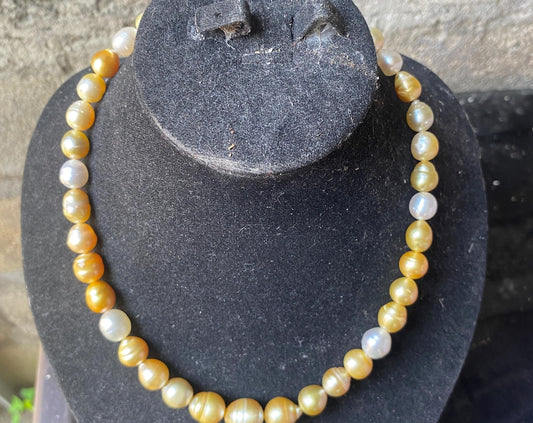 Real South Sea Pearl Necklace Pearl Size 9-13mm BoZorX